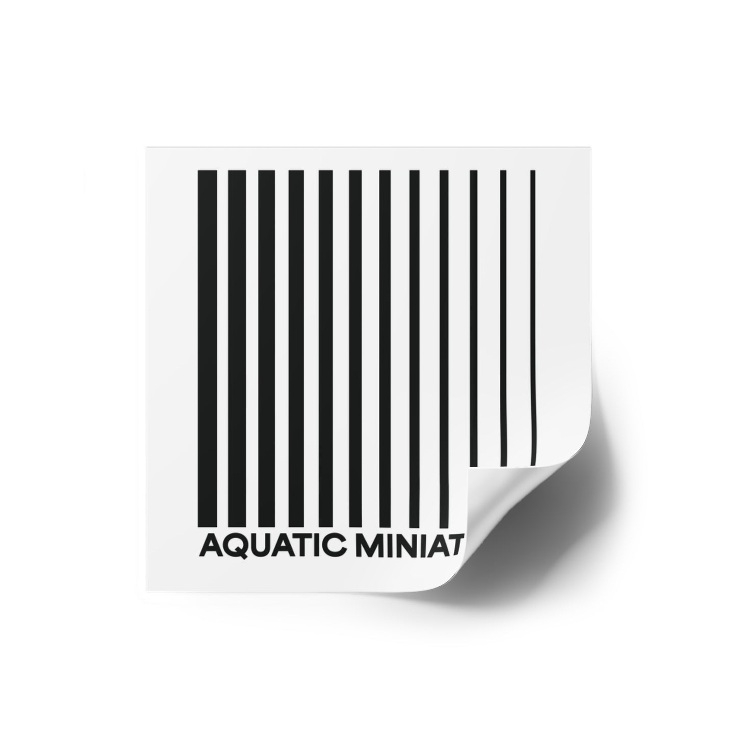 Aquatic Miniature "Minimal Logo" Sticker (Indoor/Outdoor)