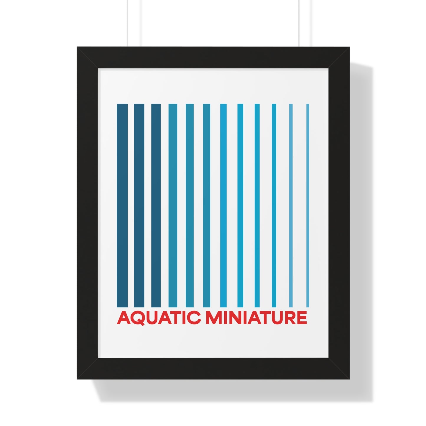Aquatic Miniature "Official" Framed Wall art