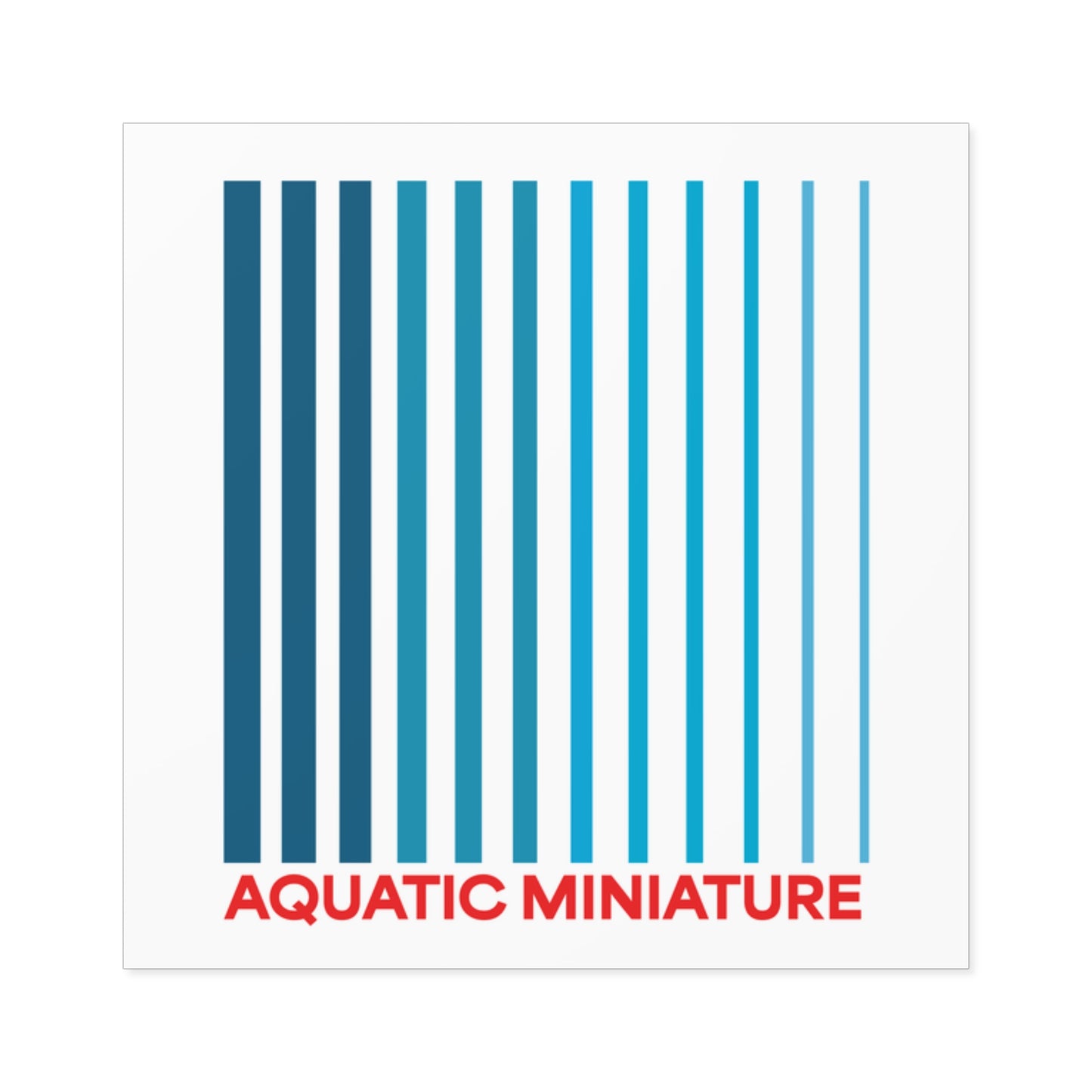 Aquatic Miniature "Official" Sticker (Indoor/Outdoor)