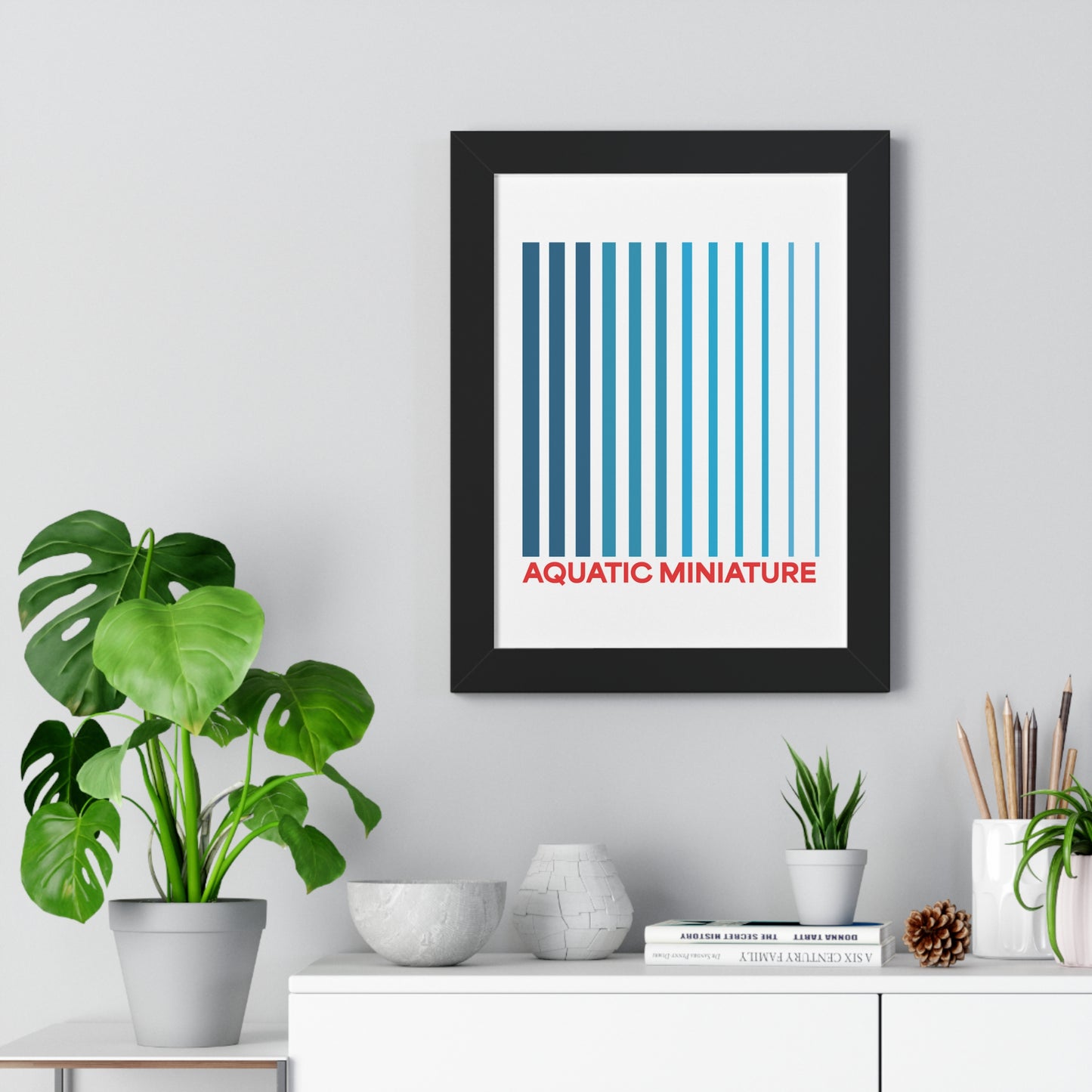 Aquatic Miniature "Official" Framed Wall art