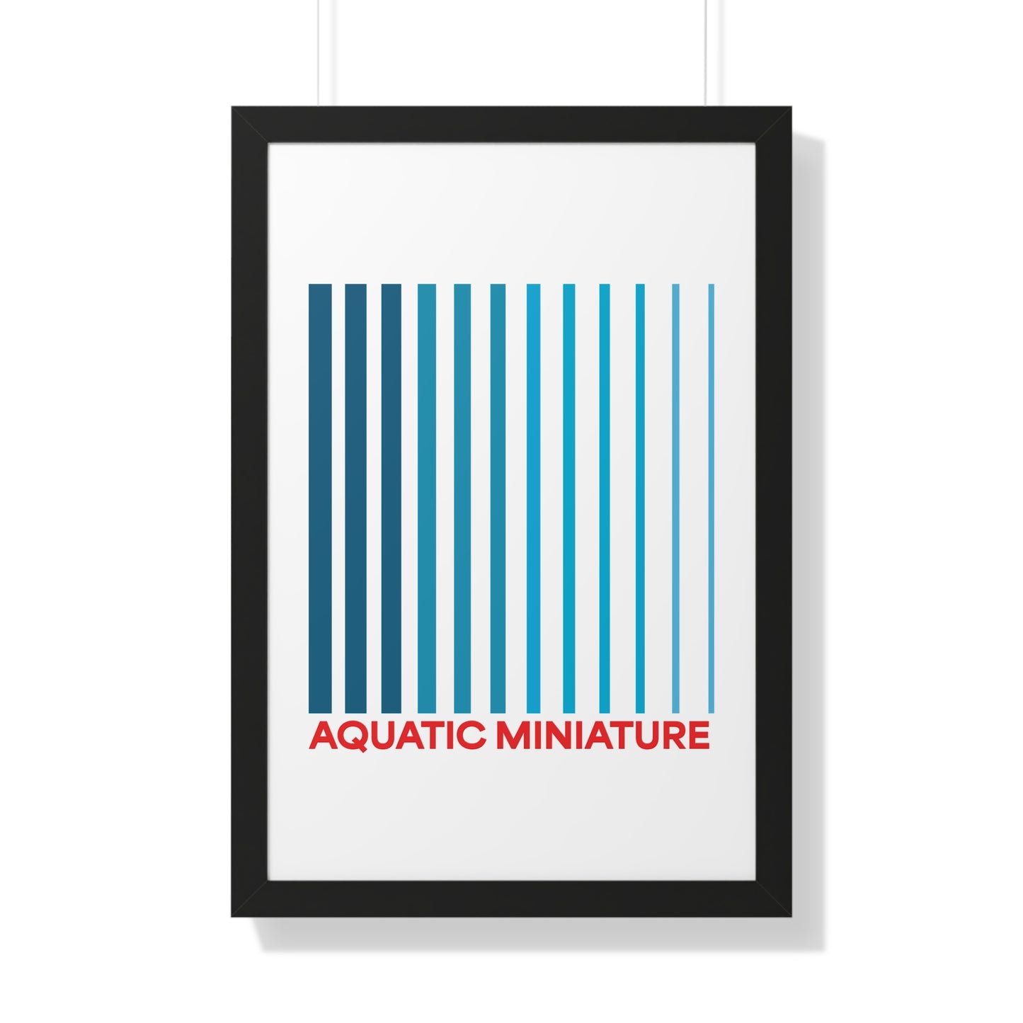 Aquatic Miniature "Official" Framed Wall art