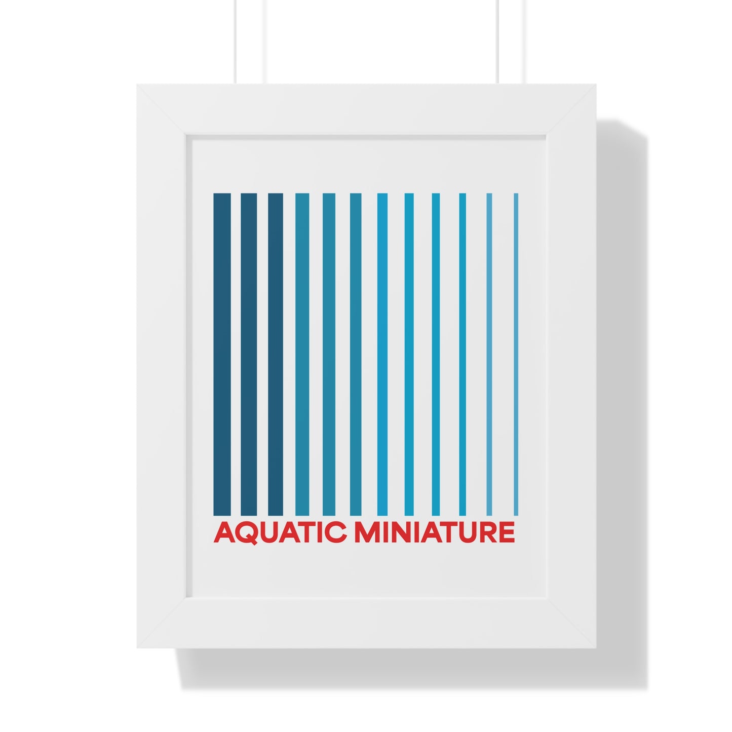 Aquatic Miniature "Official" Framed Wall art