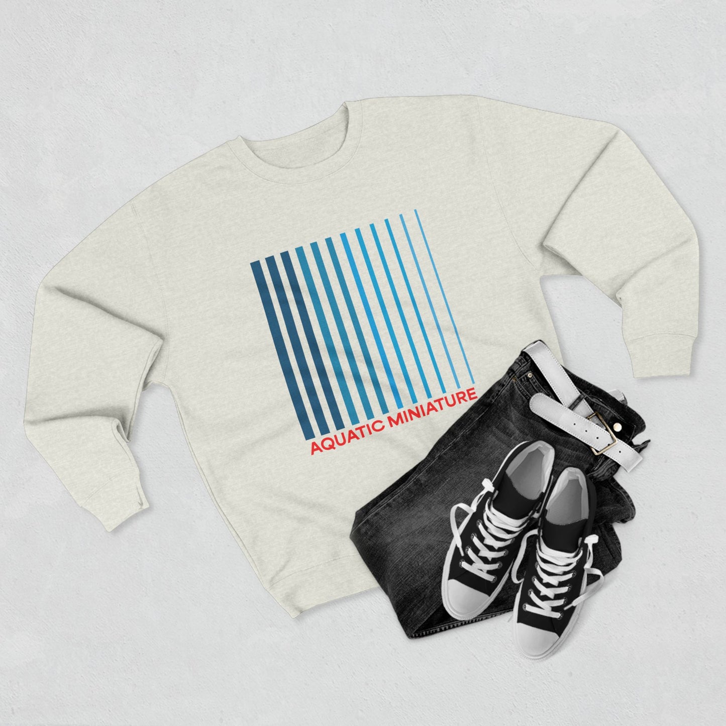 Aquatic Miniature "Original" Logo Crew Neck Sweat Shirt