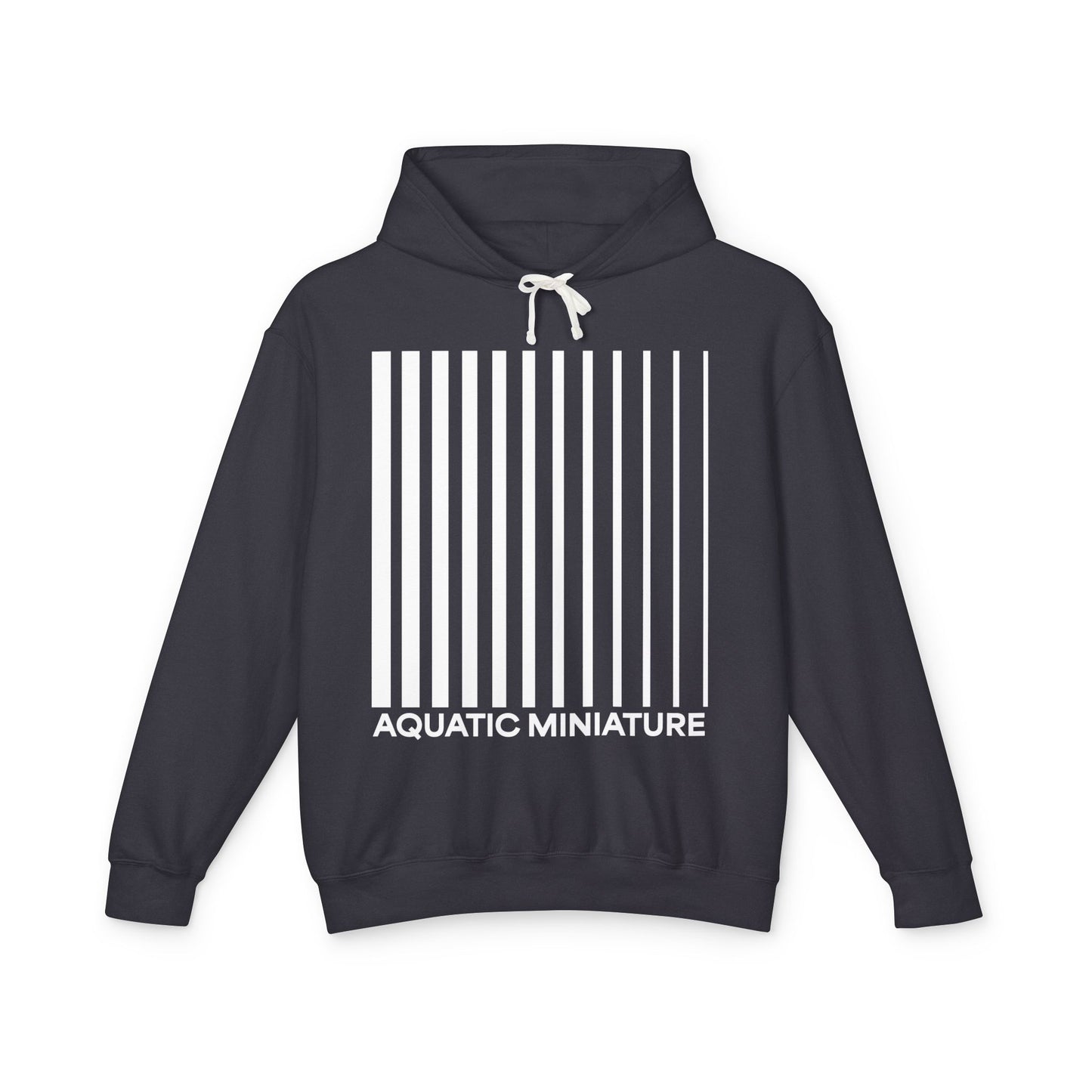 Aquatic Miniature "Minimal" Logo-  Unisex Lightweight Hooded Sweatshirt