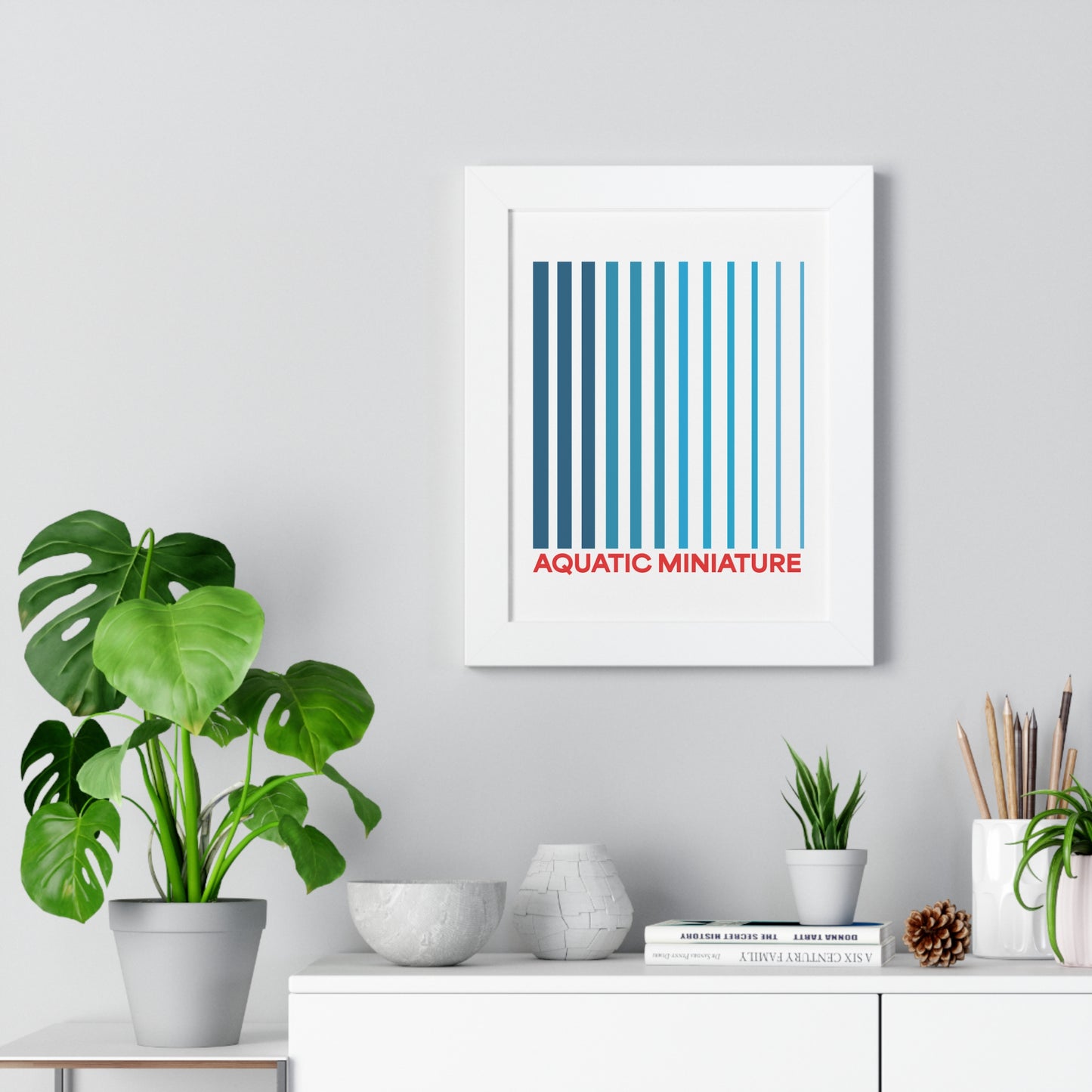 Aquatic Miniature "Official" Framed Wall art