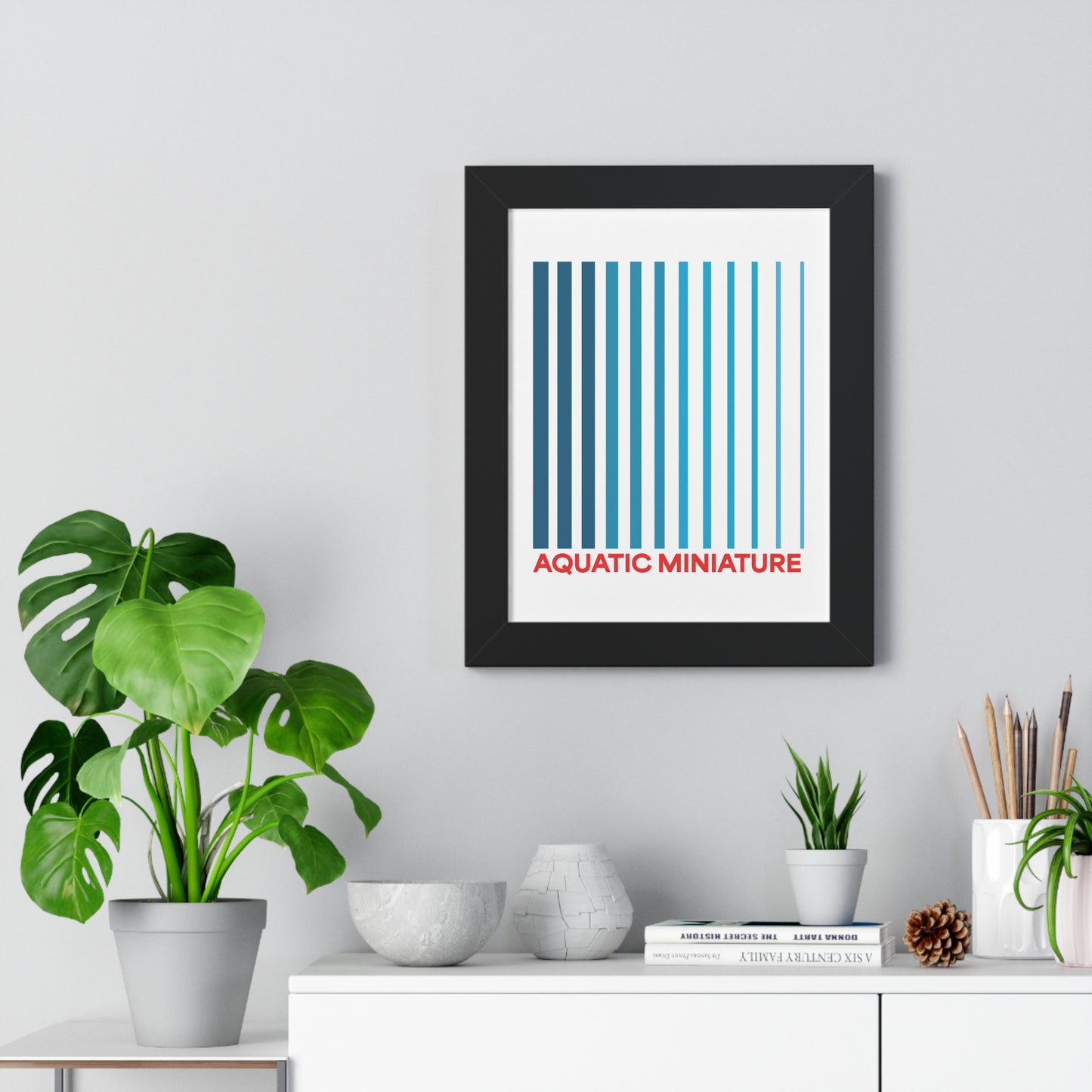 Aquatic Miniature "Official" Framed Wall art
