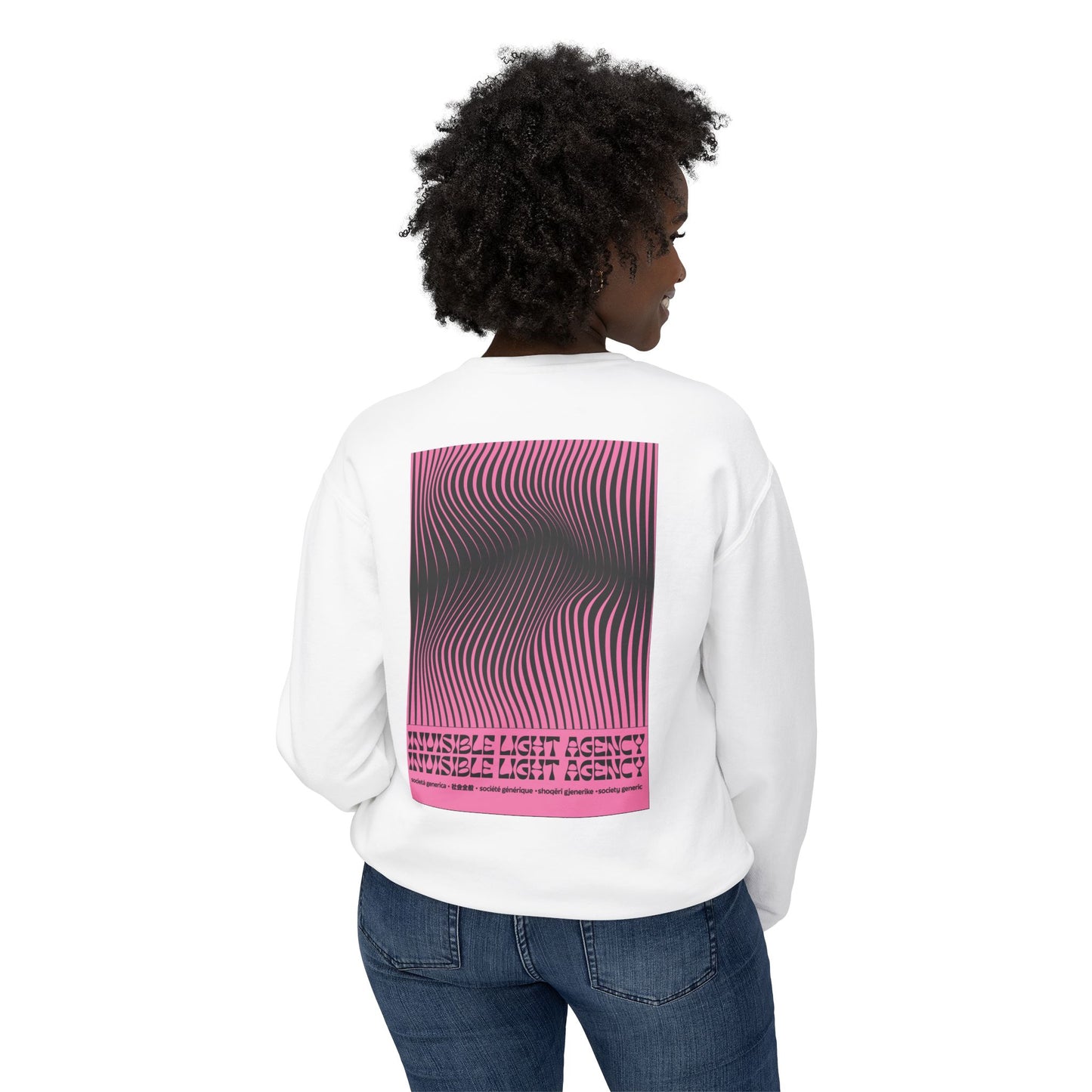 Invisible Light Agency "societie generique" Crew Neck Sweatshirt