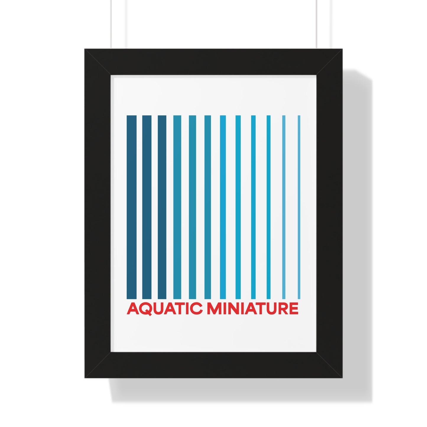 Aquatic Miniature "Official" Framed Wall art