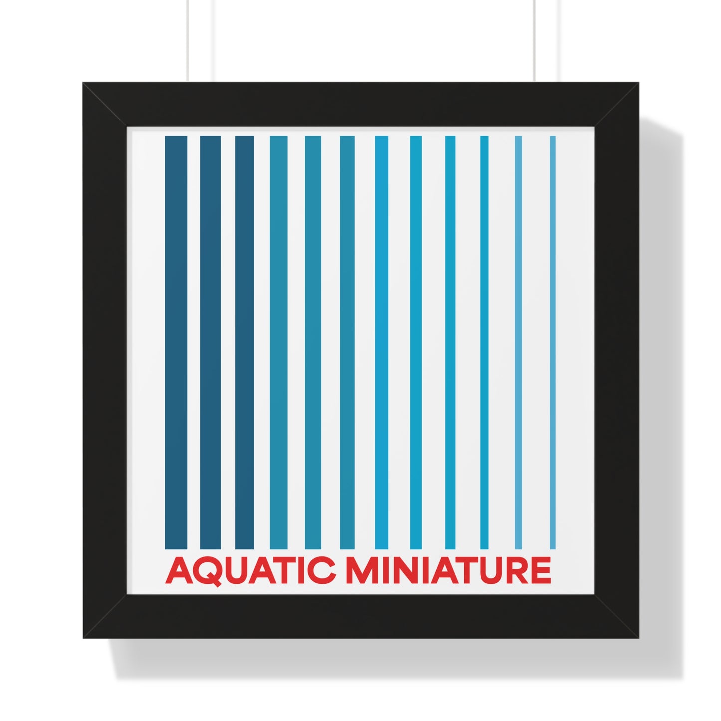 Aquatic Miniature "Official" Framed Wall art